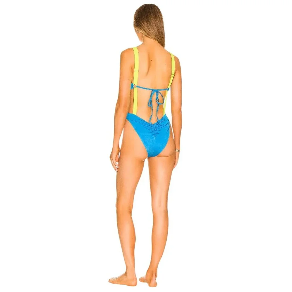Rays for Days Mariah One Piece in Electric Blue Small New Womens Swimsuit